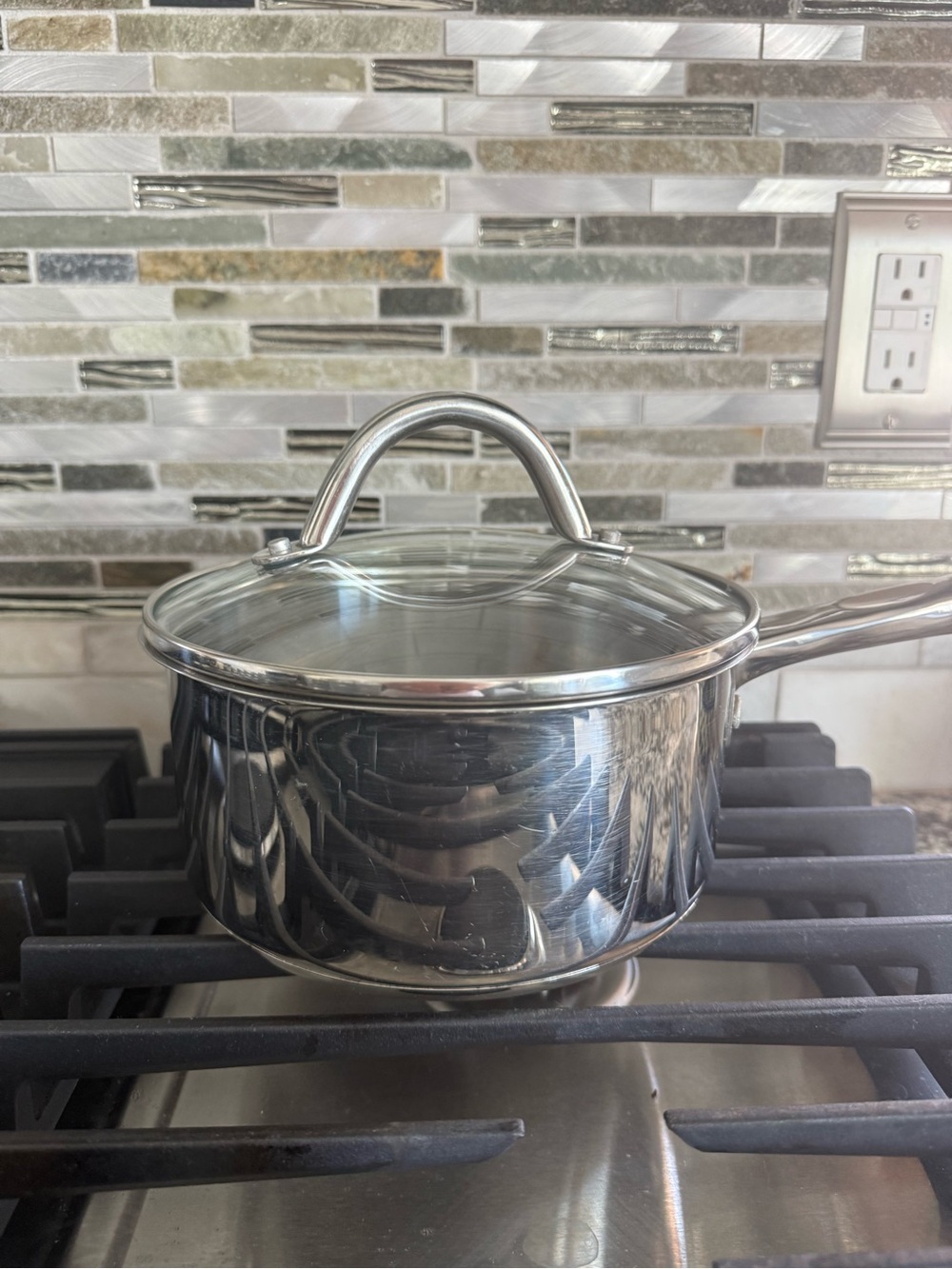 Italia Potobelo Acier Inox Italy 2 QT High Quality Heavy Stainless Steel Pan
